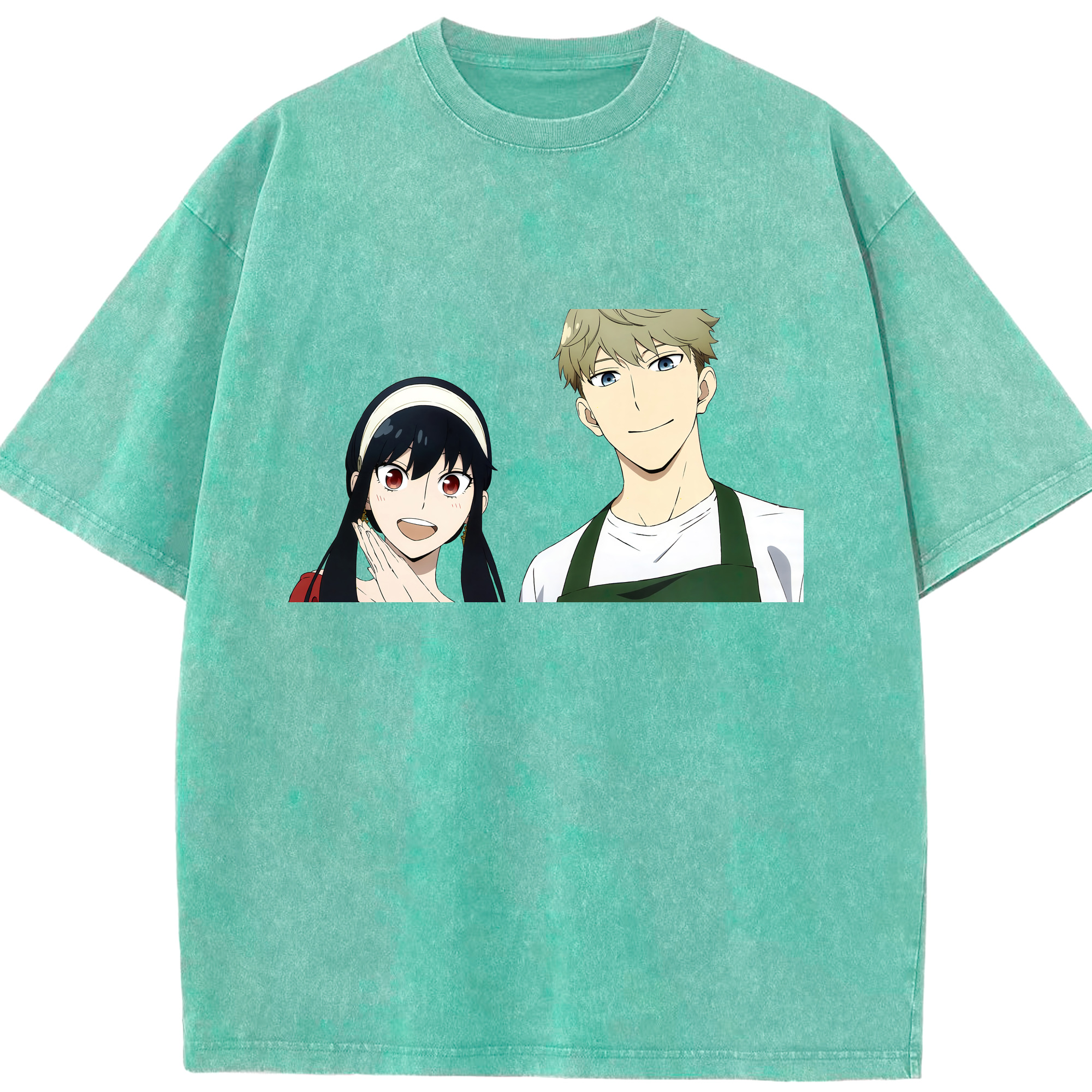 （画像用） SPY×FAMILY间谍家家酒 綿100% ヴィンテージ風 半袖Tシャツ（フロントプリント）